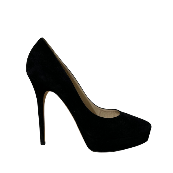 L'Appartement 別注✨BRENTA CHUNKY PUMPS 黒 Crystal Cut Black Strappy Heeled Platform Sandals With