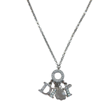Crystal Charm Pendant Necklace
