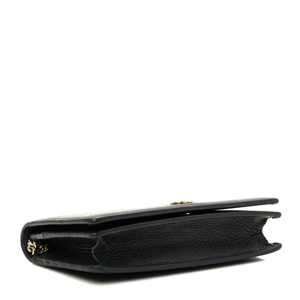 Calfskin Mini GG Marmont Chain Wallet Black – Loom & Magpie