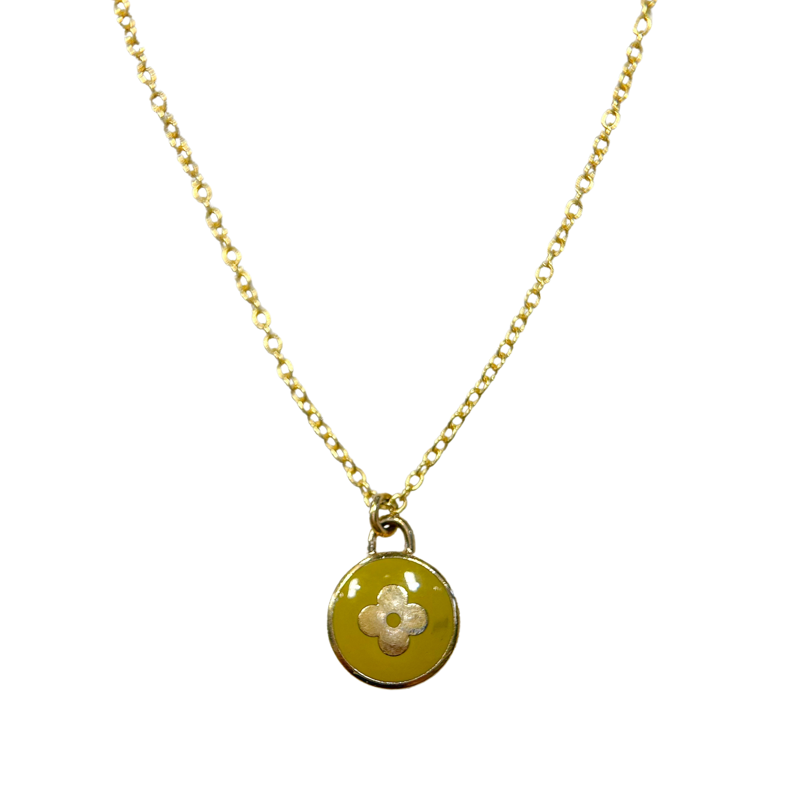 Repurposed Pendant Colored Necklace