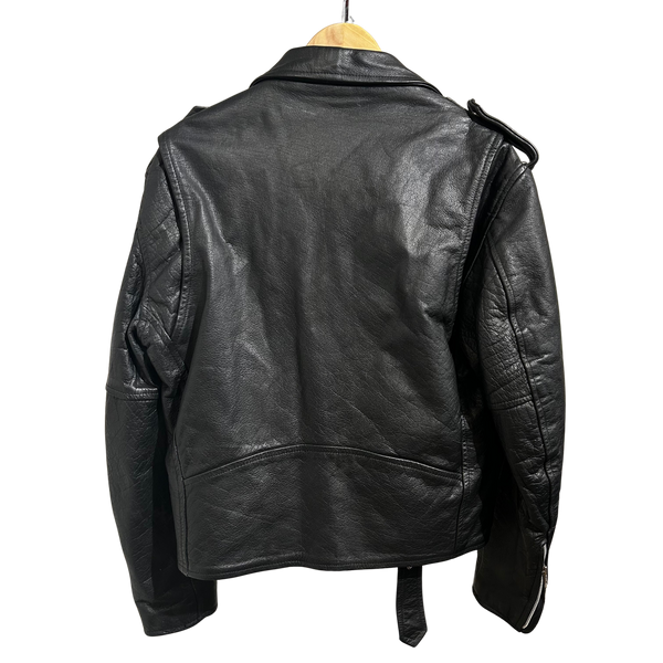 Black Genuine Leather Jacket Loom & Magpie Boutique