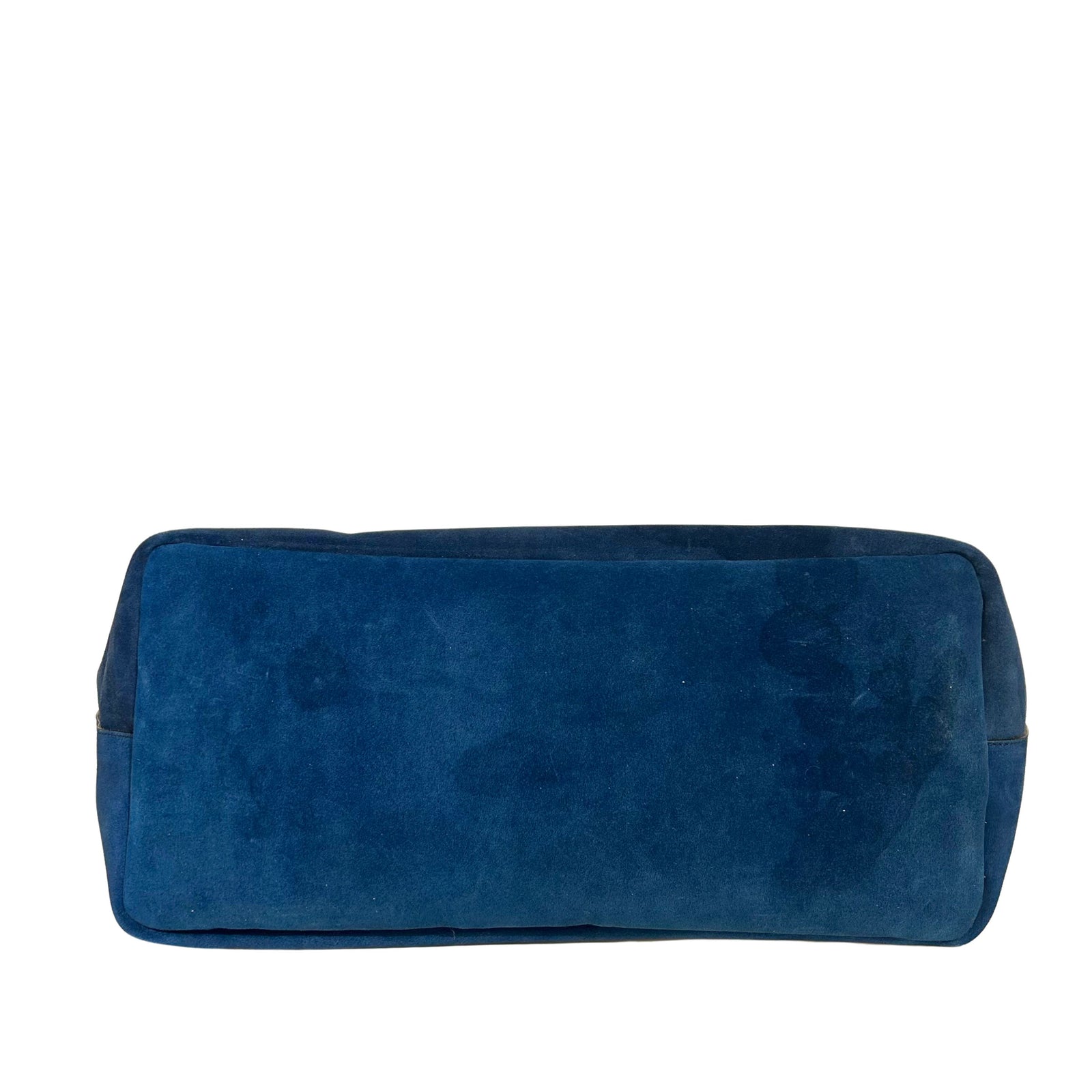Calfskin Large Antigona Tote Blue Silver