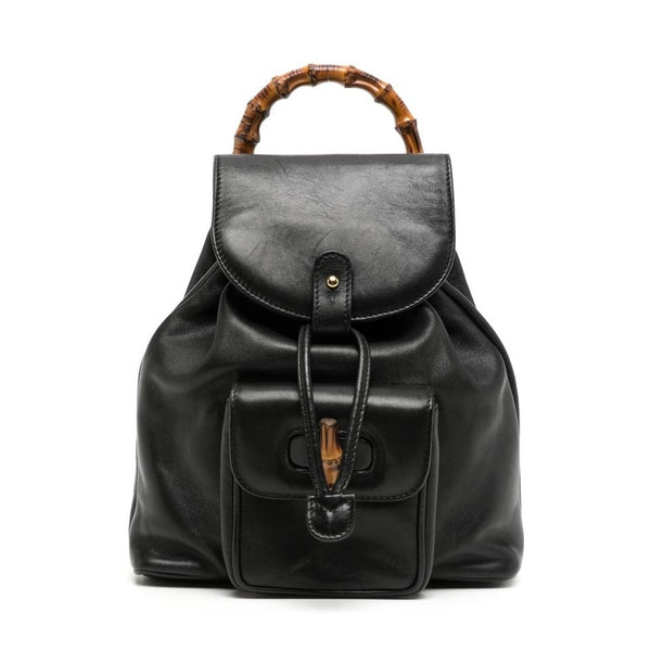 Gucci Bamboo リュック・バッグ　✨みき✨ Calfskin Bamboo Backpack Mini – Loom & Magpie Boutique