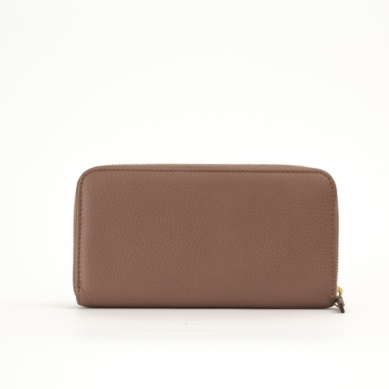 Pebbled Calfskin Zipper Wallet