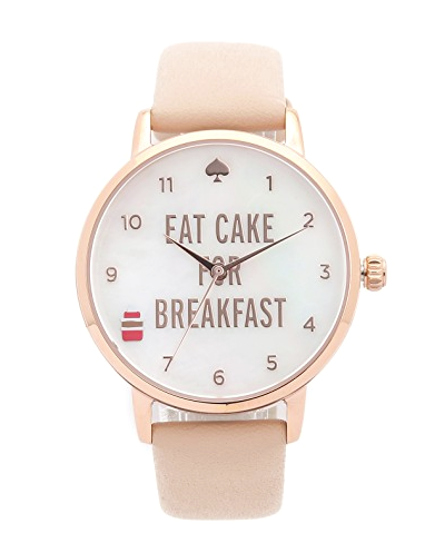 Kate Spade “Eat Cake for Breakfast” Metro Kate Spade Rose Gold Metro Mother of Pearl Dial  main image 3