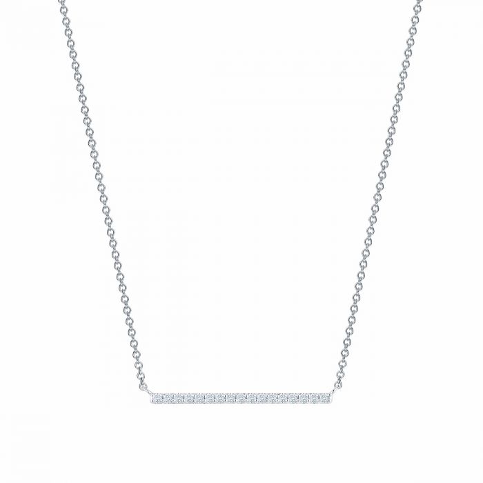 Horizontal Diamond Bar Necklace