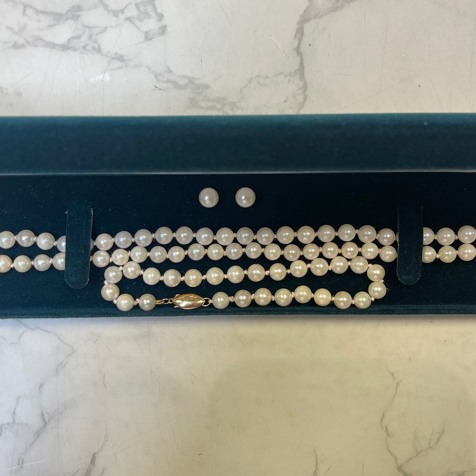 Fine 14K Gold Cultured Pearl Set