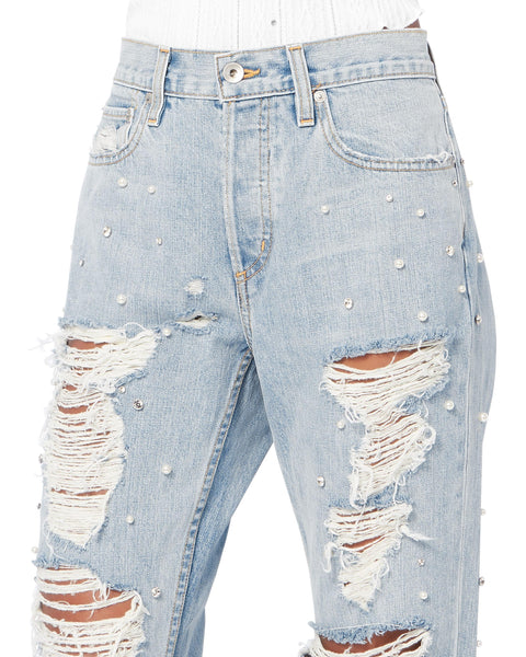 ◇NOTHING WRITTEN◇ Boyfriend cotton denim (Ivory) 2ND / Boyfriend cotton denim (Ivory) - Nothing written