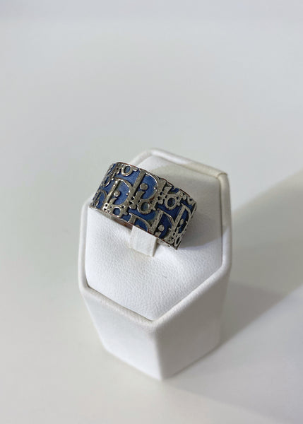 アクセサリー Christian Dior Trotter Ring Blue No.2 DIOR RING Trotter BLUE and silver size: U.S. 6 1/2 (6.5