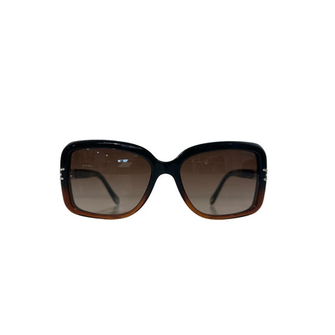Retro Blue Square Frame Sunglasses