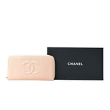 Caviar Large CC Zip Around Wallet