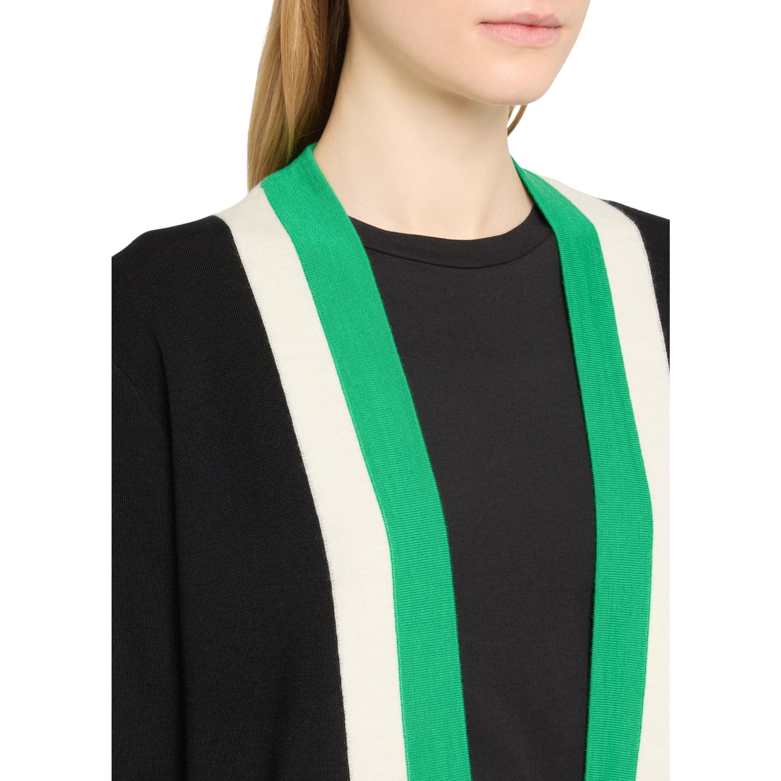 Bradford Grandpa Trim Wool-Blend Cardigan