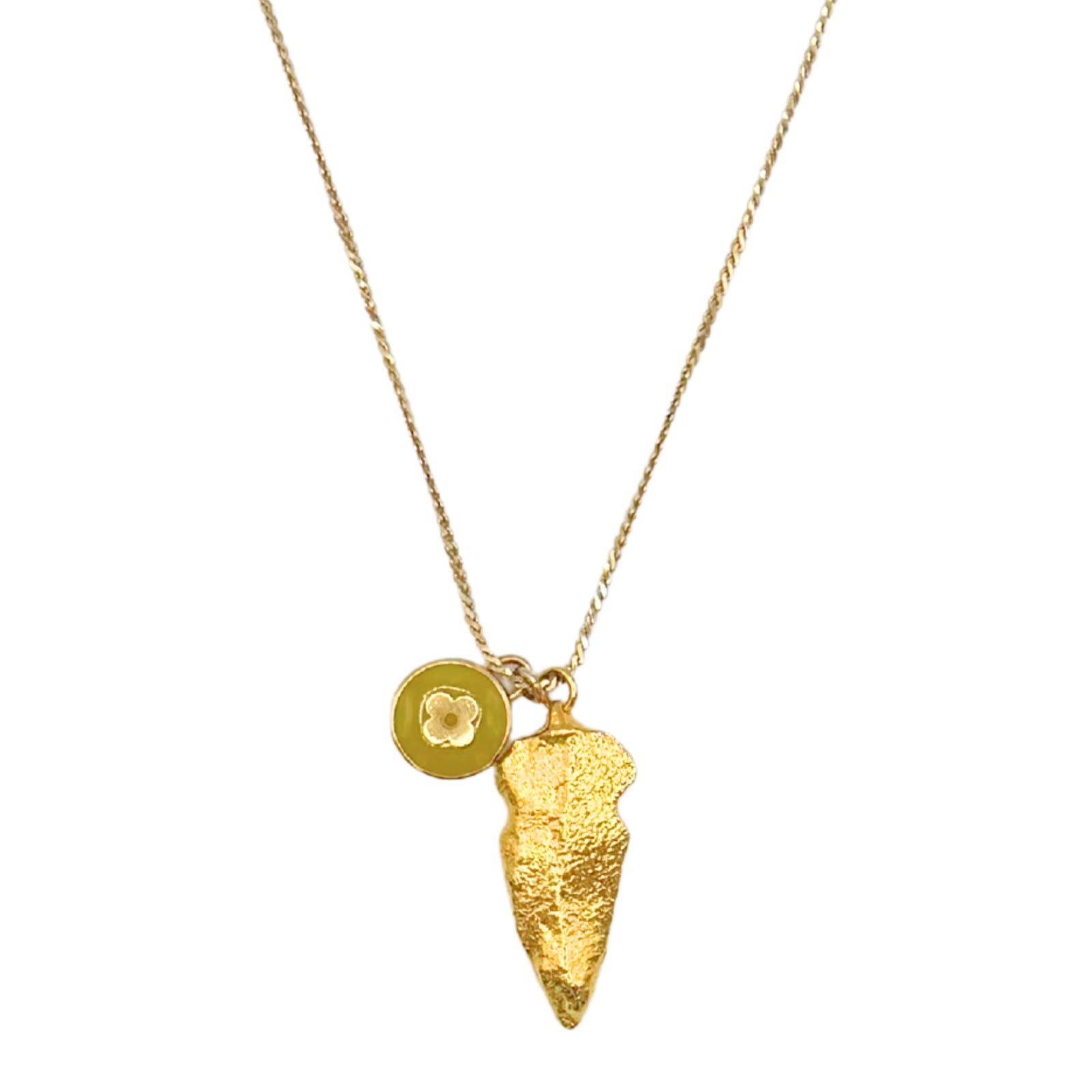 Repurposed Pendant Colored Necklace