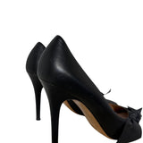 Black Leather Poppy Bow-Detail 41