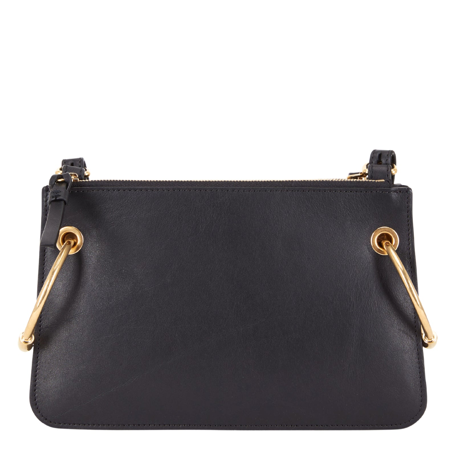Roy Black Leather & Suede Small Crossbody