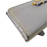Saffiano Gray Bow Wallet