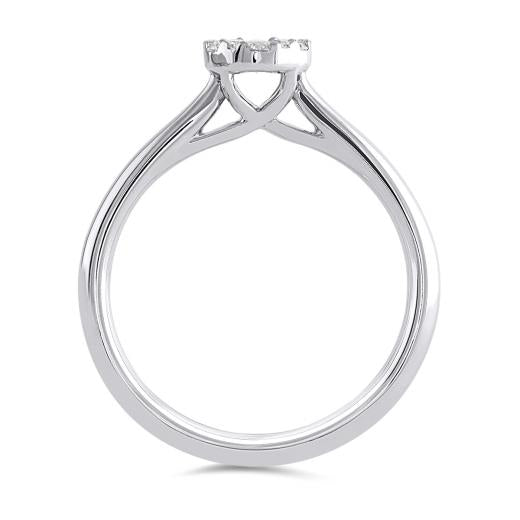 10k White Gold Ring