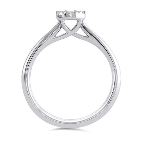 10k White Gold Ring