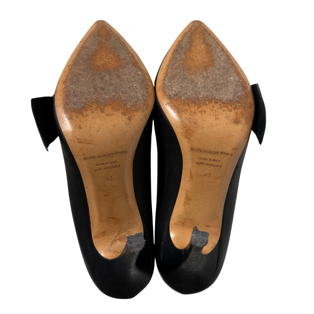 Black Leather Poppy Bow-Detail 41