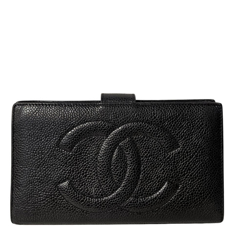 Caviar Large CC Zip Around Wallet