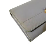Saffiano Gray Bow Wallet