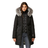 Black Fur Down Coat