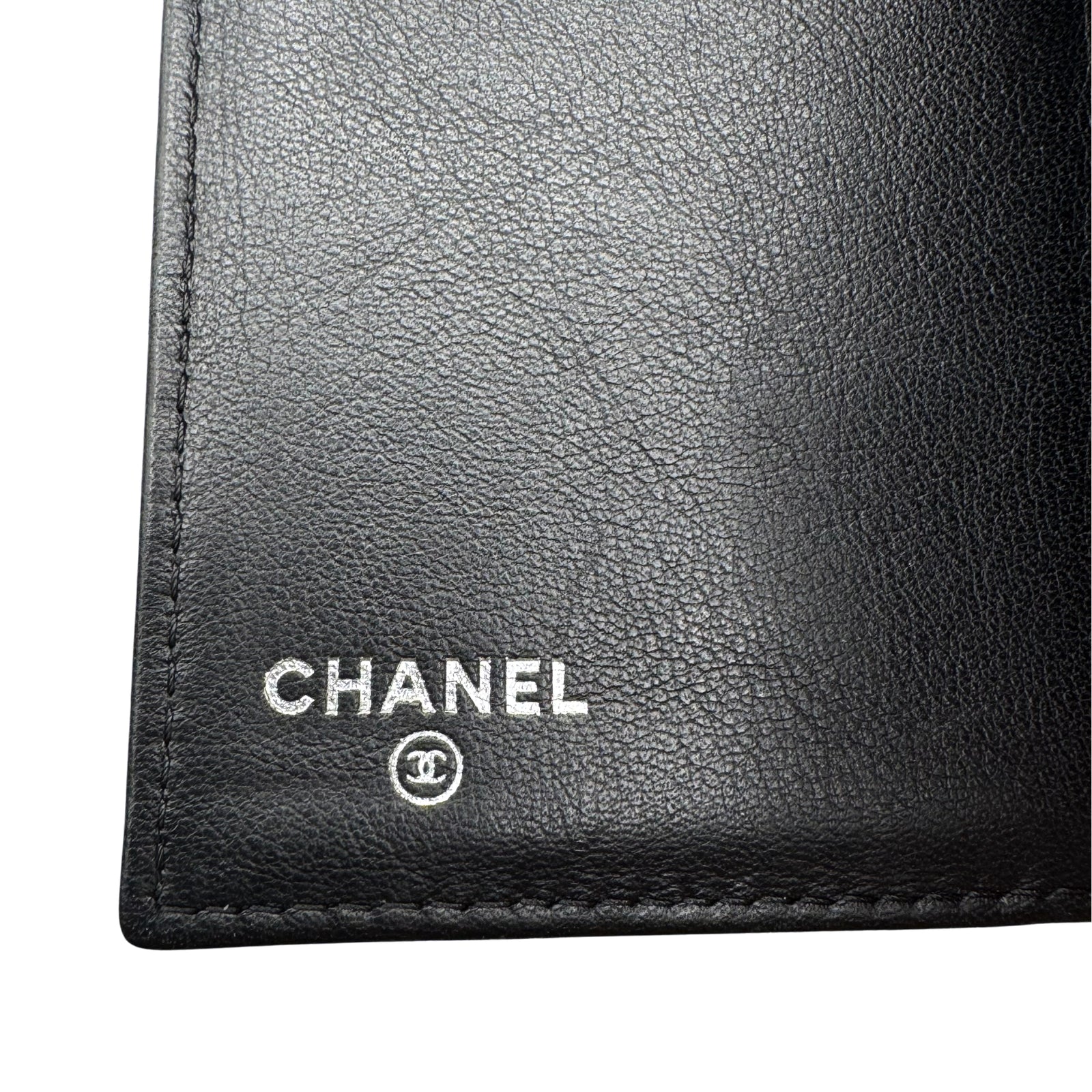 Patent Leather Brown Trifold Wallet