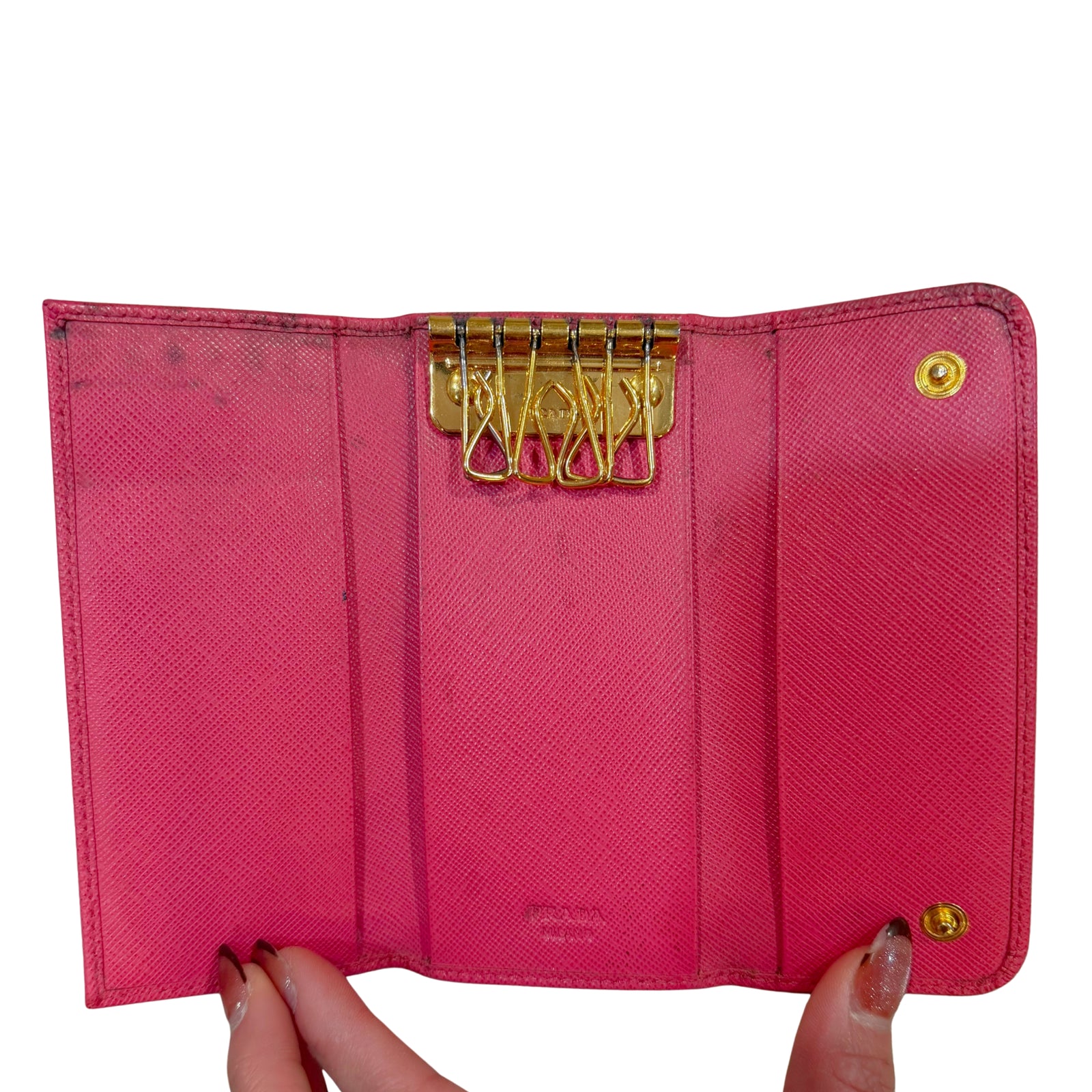 Prada Saffiano Key Holder