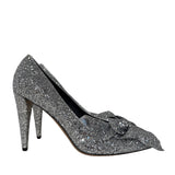 Poetty Metallic Glitter Leather  Pumps 41