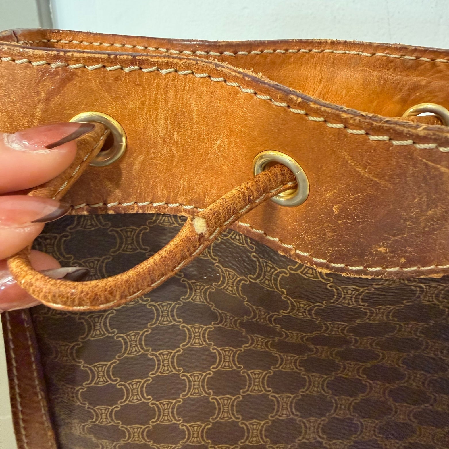 Vintage Macadam Bucket Bag