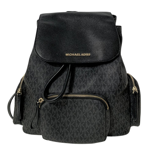 Black Monogram Backpack
