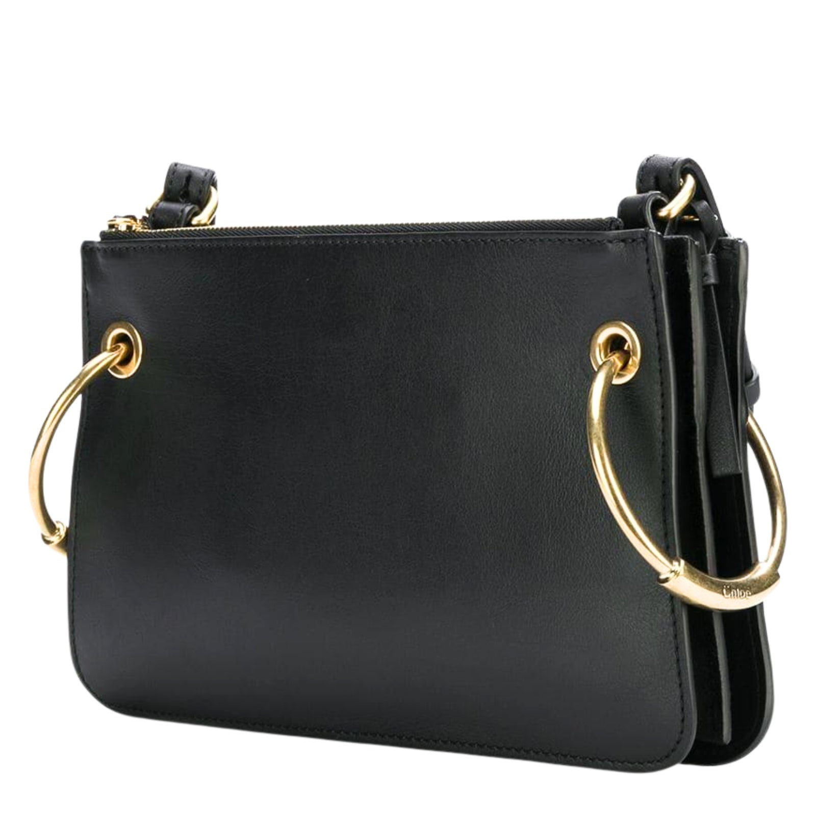 Roy Black Leather & Suede Small Crossbody