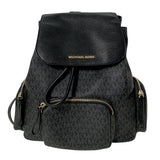 Black Monogram Backpack