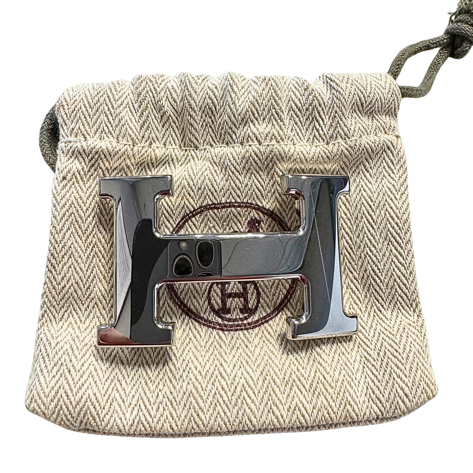 32mm H Belt Buckle in Silver