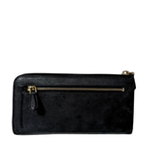 Saffiano Black Bow Wallet