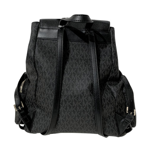 Black Monogram Backpack