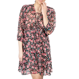Candy Flowers Printed Wrap Dress