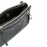 Roy Black Leather & Suede Small Crossbody