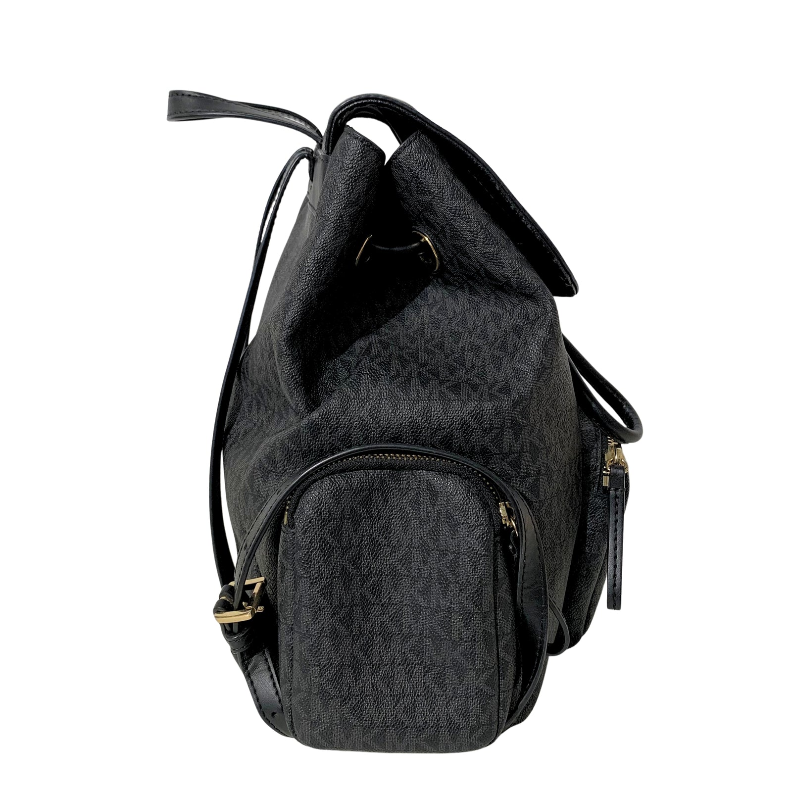 Black Monogram Backpack