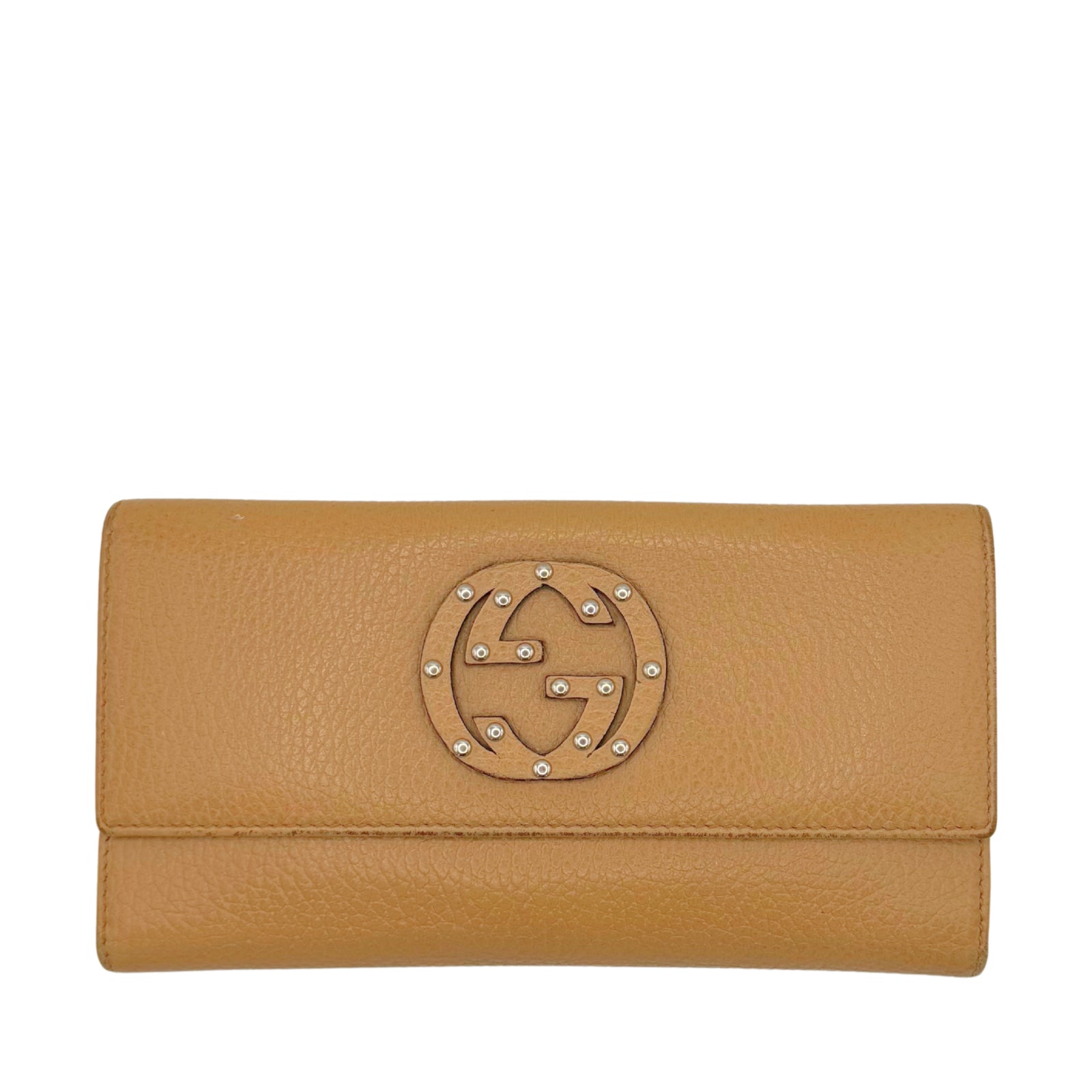 Leather Studded Soho Continental Wallet