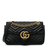 Calfskin Matelassé Small GG Marmont