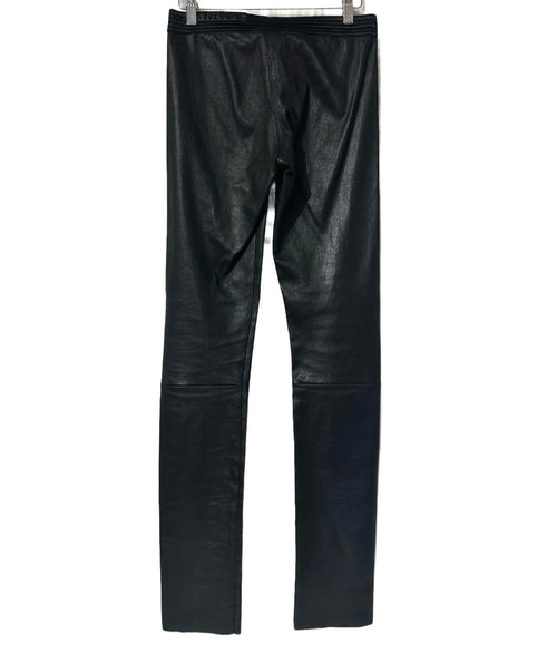 Black Lamb Leather Pants