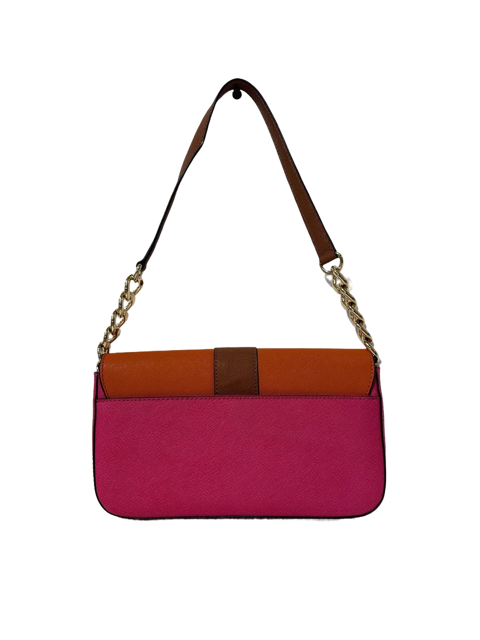 Pink & Orange Baguette Bag