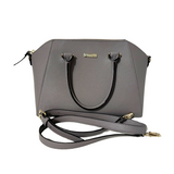 Gray Top Handle Bag