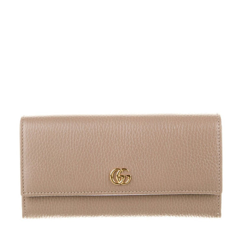 Large Strap Wallet in Grained Calfskin