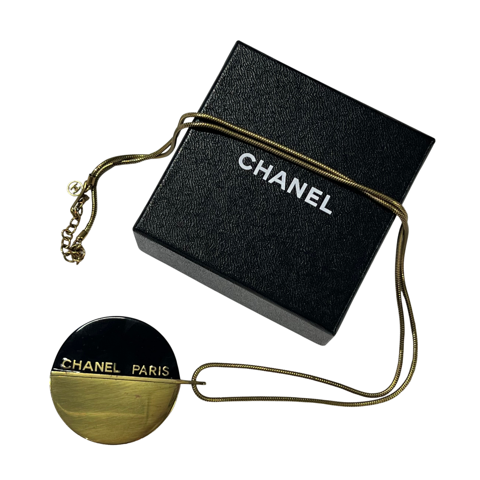 Long Enamel Pendant Necklace