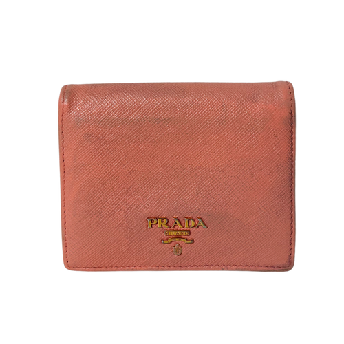 Prada Saffiano Compact Wallet