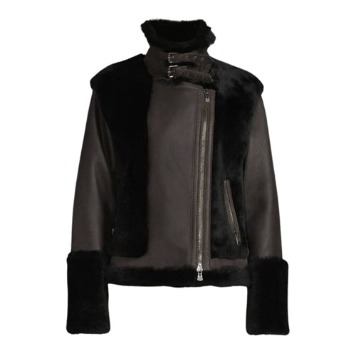 Soul Jet Shearling Moto Jacket
