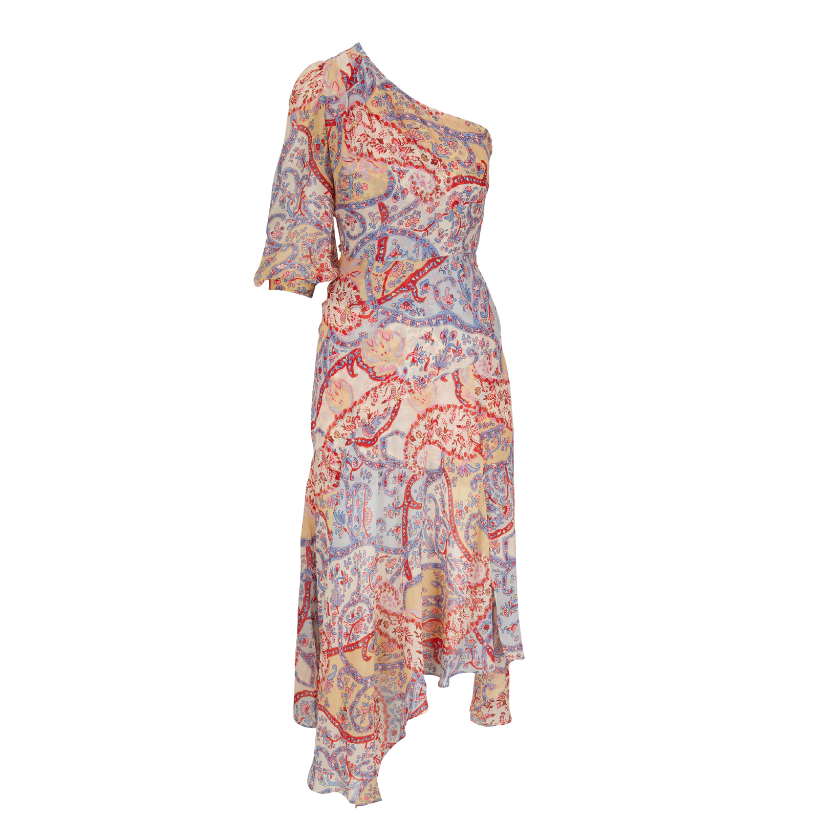 Asymmetrical Printed Dress