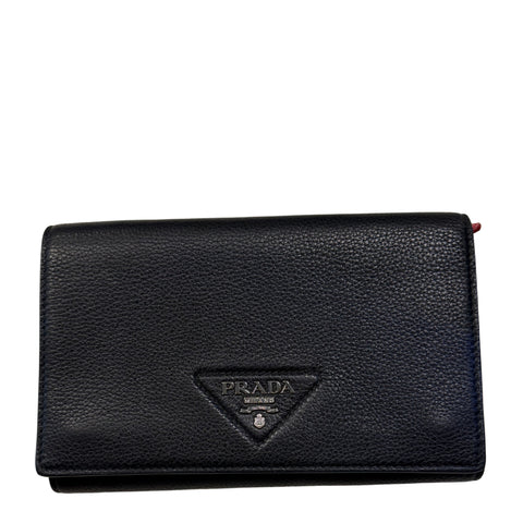 Saffiano Metal Continental Flap Wallet Cammeo